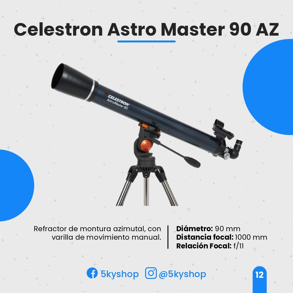 Telescopio Celestron AstroMaster 90AZ