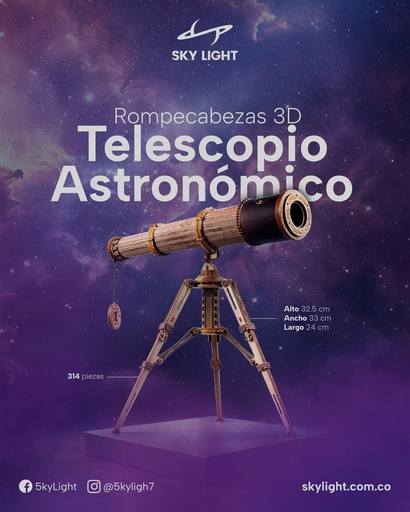 Rompecabezas Armable Telescopio 3D