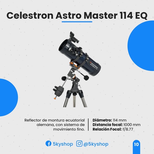 Telescopio Celestron AstroMaster 114EQ
