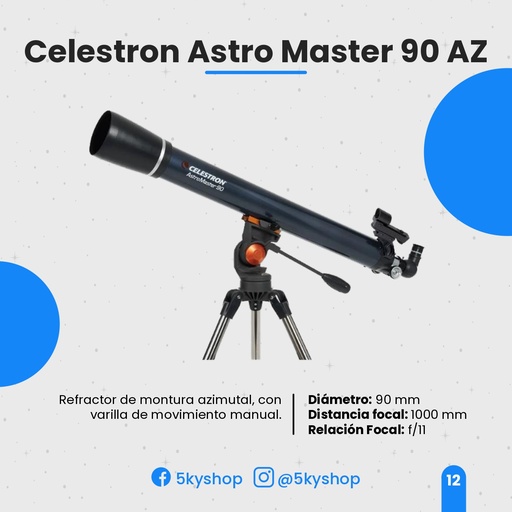 Telescopio Celestron AstroMaster 90AZ
