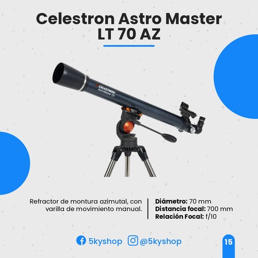 Telescopio Celestron AstroMaster LT 70AZ