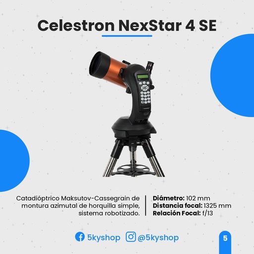 Telescopio Celestron NexStar 4SE