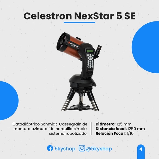 Telescopio Celestron NexStar 5SE