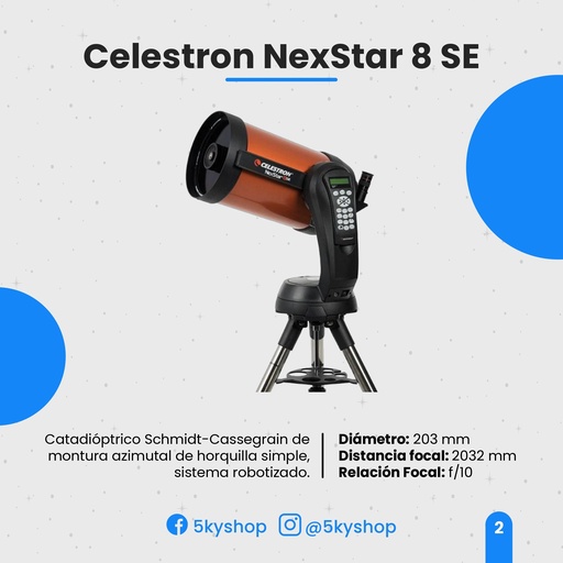 Telescopio Celestron NexStar 8SE