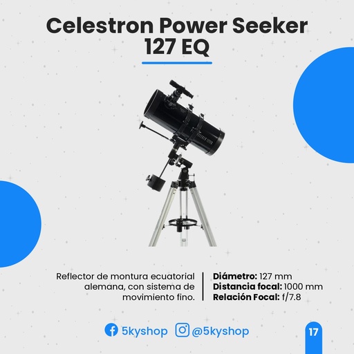 Telescopio Celestron PowerSeeker 127EQ