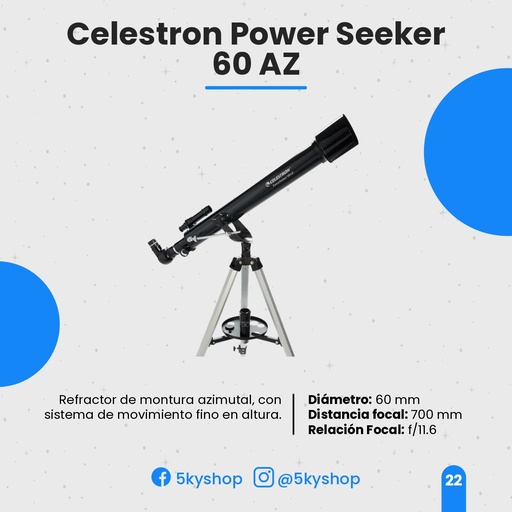 Telescopio Celestron PowerSeeker 60AZ