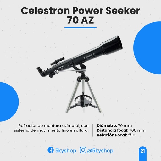 Telescopio Celestron PowerSeeker 70AZ